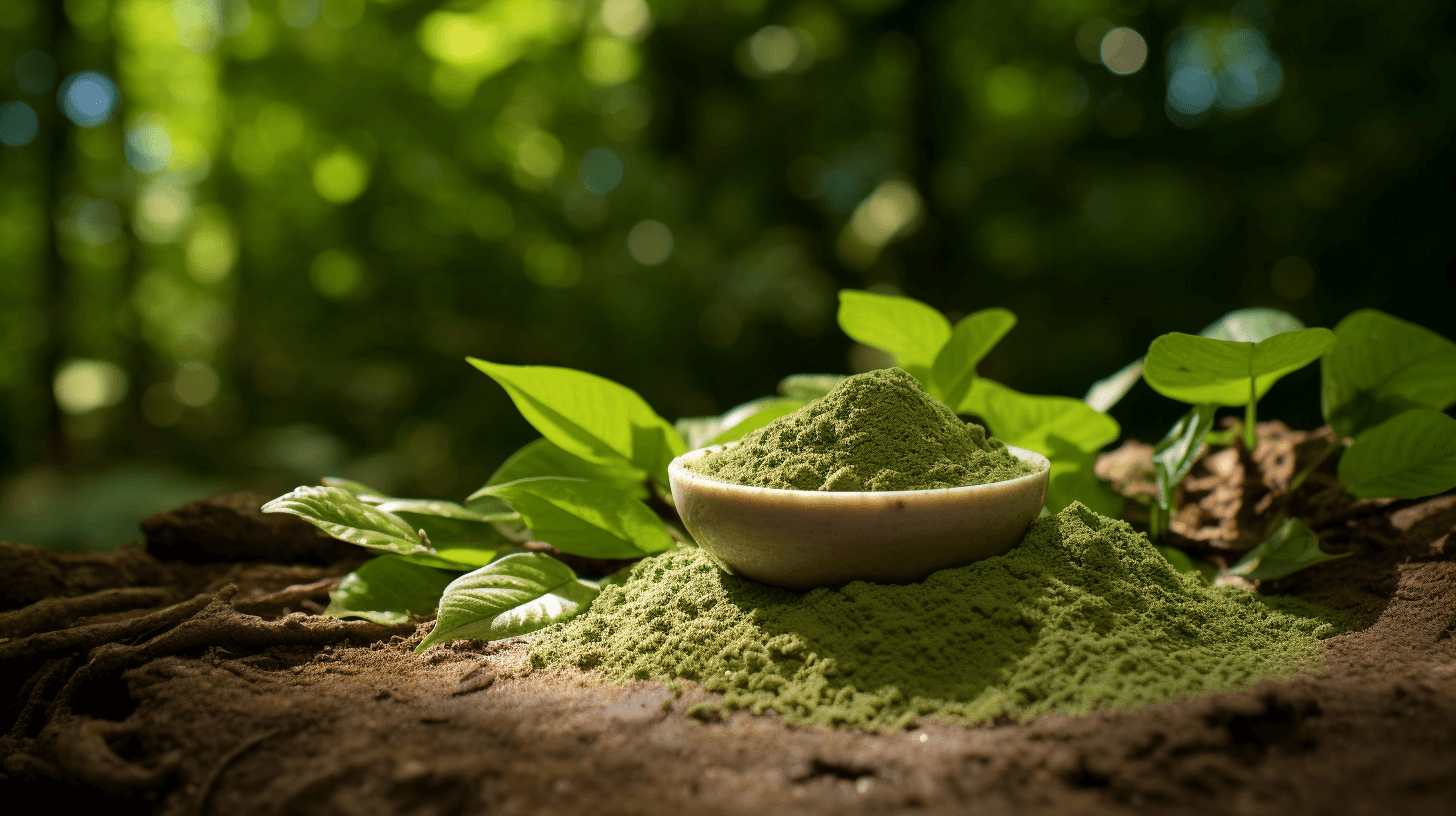 kratomovy prasek v prirode